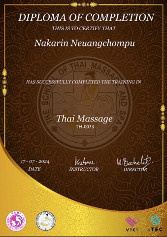 Diplom thai massage